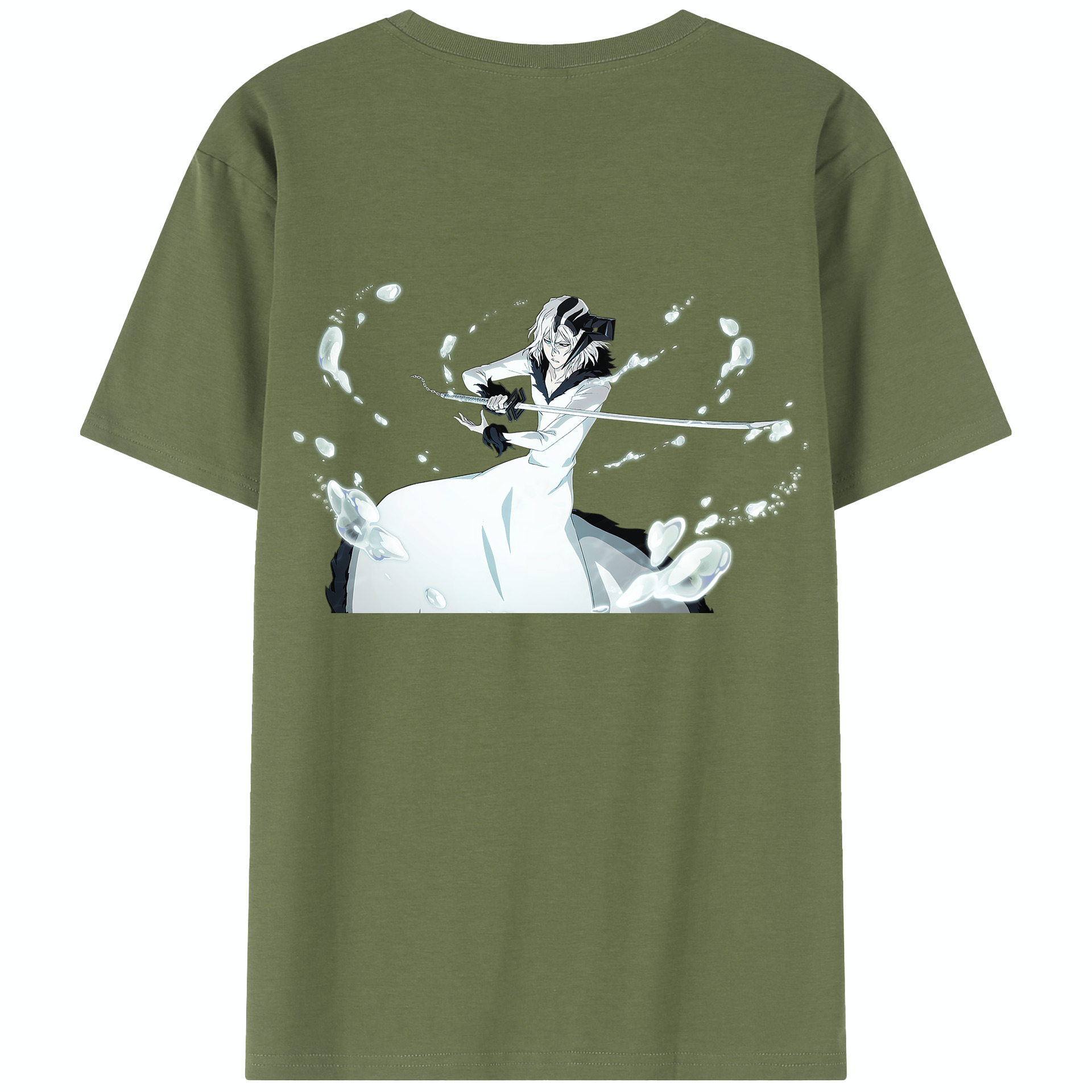（画像用） ブリーチ 黒崎一護（くろさき いちご）BLEACH Kurosaki Ichigo 綿100％半袖Tシャツ（背面プリント）